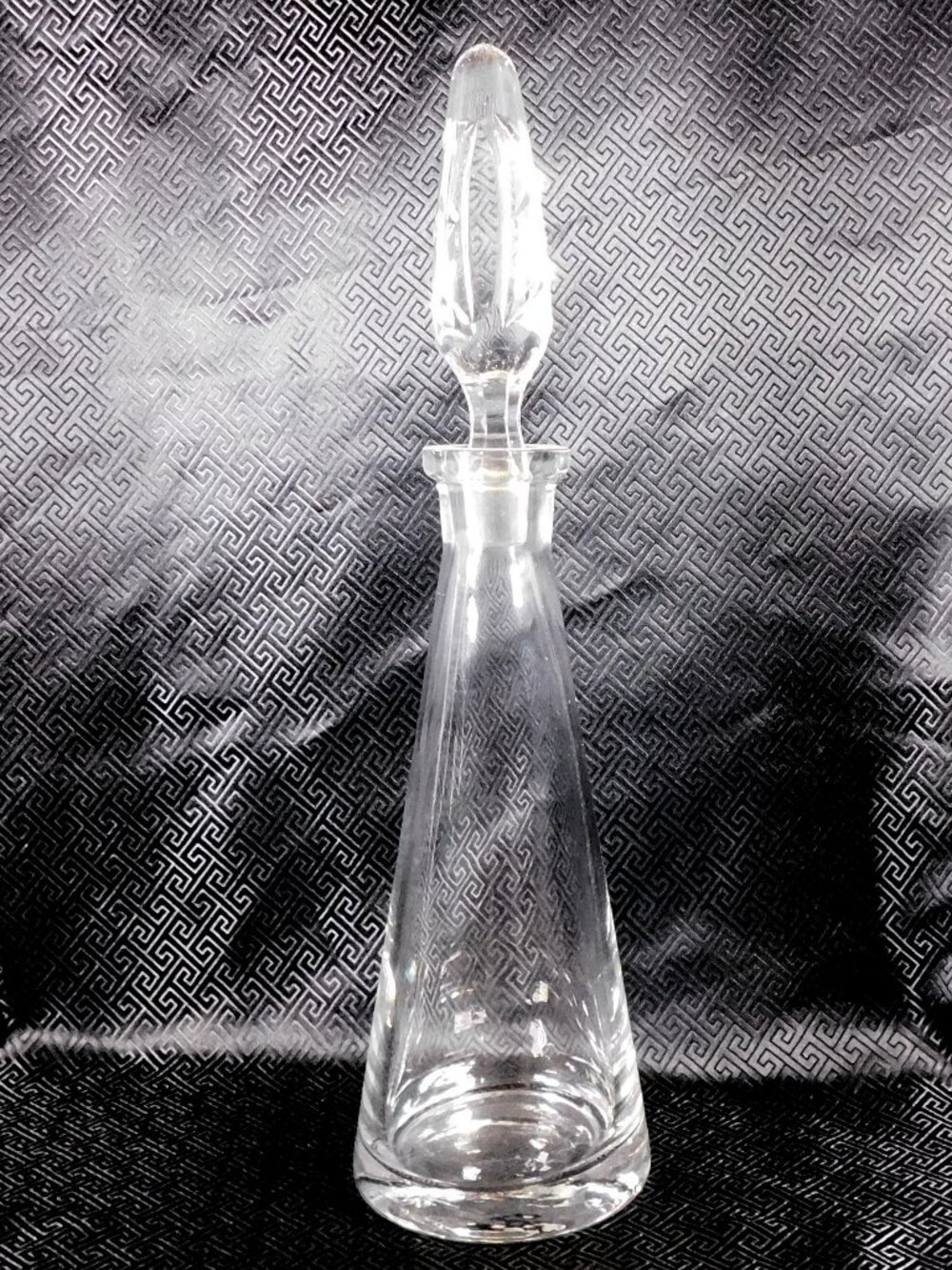 Unusual Tall Clear Crystal Decanter # 21843